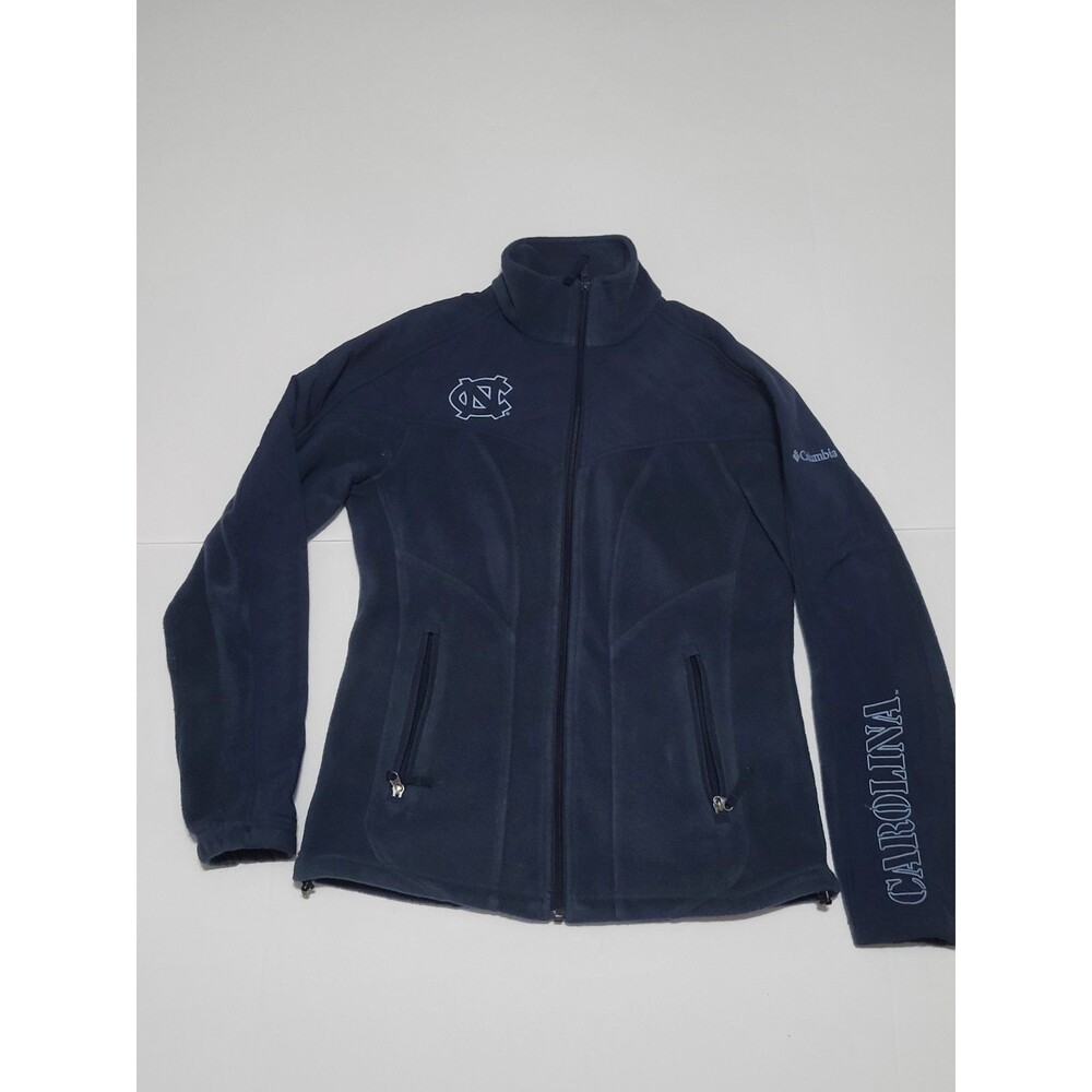 (#C) UNC Carolina 89 Columbia Fleece Jacket Women’s Small Blue Full Zip